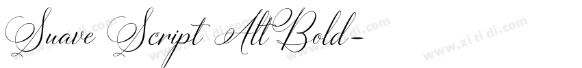 Suave Script AltBold字体转换